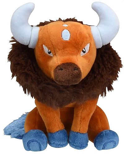 Pokemon - Tauros (Sitting Cuties) - Pokemon Center Plush/Bamse 12cm *Top Kvalitet*