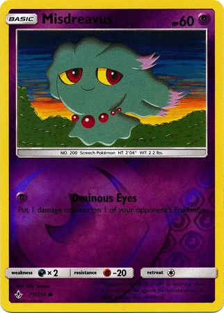 Misdreavus (Pokemon Sun & Moon: Unbroken Bonds) (Reverse Foil)