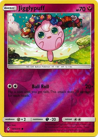 Jigglypuff (Pokemon Sun & Moon: Unbroken Bonds) (Reverse Foil)