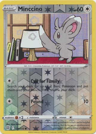 Minccino - Reverse Foil (Pokemon Sword & Shield: Brilliant Stars)