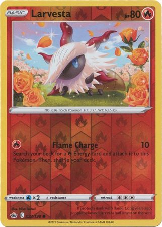 Larvesta - Reverse Foil (Pokemon Sword & Shield: Chilling Reign)