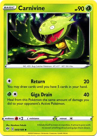 Carnivine (Pokemon Sword & Shield: Darkness Ablaze)