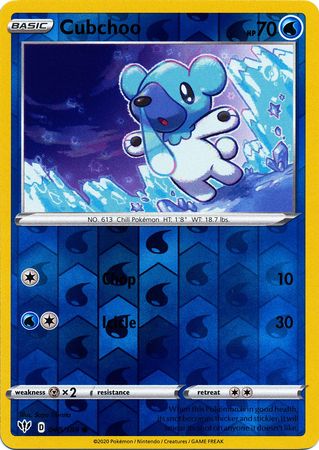 Cubchoo - Reverse Foil (Pokemon Sword & Shield: Darkness Ablaze)