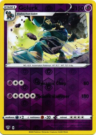 Golurk - Reverse Foil (Pokemon Sword & Shield: Darkness Ablaze)