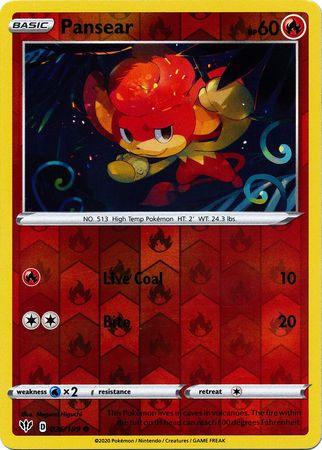 Pansear - Reverse Foil (Pokemon Sword & Shield: Darkness Ablaze)