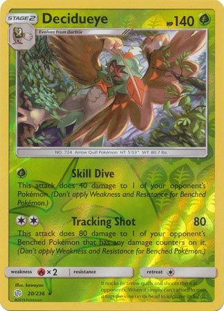 Decidueye - Reverse Foil (Pokemon Sun & Moon: Cosmic Eclipse)