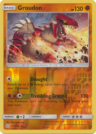 Groudon - Reverse Foil (Pokemon Sun & Moon: Cosmic Eclipse)