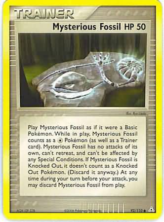 Mysterious Fossil ( EX Holon Phantoms Nintendo)