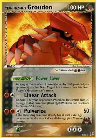 Team Magma's Groudon (EX Team Aqua Vs Team Magma Nintendo)