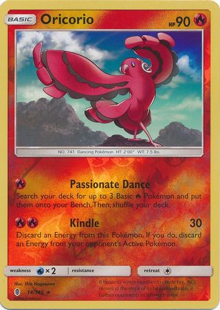 Oricorio (Pokemon Sun & Moon Guardians Rising) Reverse