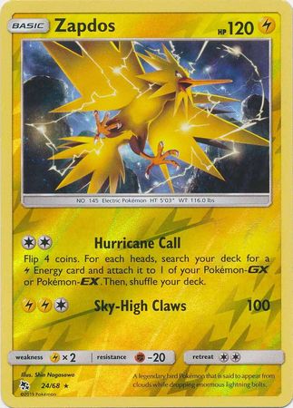 Zapdos - Reverse Foil (Pokemon Hidden Fates)