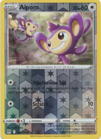 Aipom - Reverse Foil (Pokemon Sword & Shield: Lost Origin)