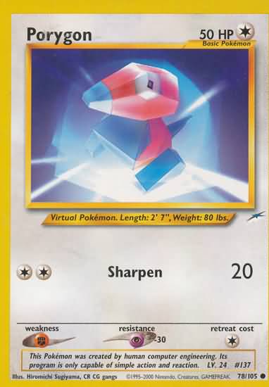 Porygon (Neo Destiny WoTC)