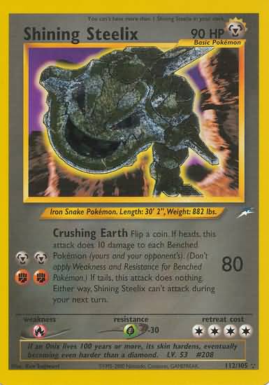 Shining Steelix (Triple Star) (Neo Destiny WoTC)