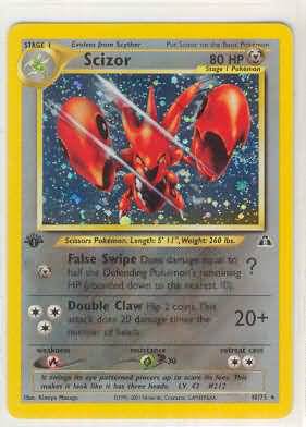 Scizor (Neo Discovery WoTC) *1st Edition* Cardmarket Grading 9