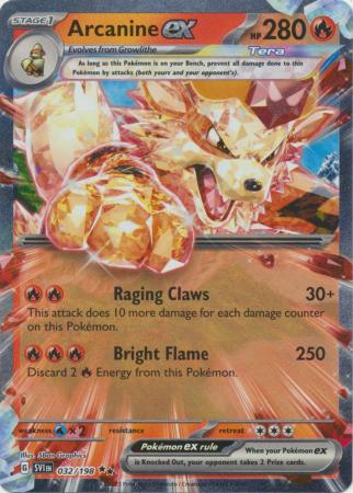 Arcanine ex (Pokemon Scarlet & Violet: Base Set)