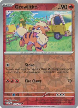 Growlithe - Reverse Foil (Pokemon Scarlet & Violet: Base Set)