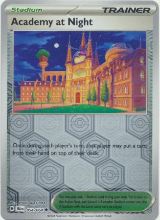 Academy at Night - Reverse Foil (Pokemon Scarlet & Violet: Shrouded Fable)