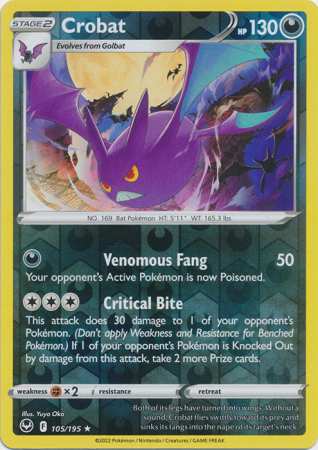 Crobat - Reverse Foil (Pokemon Sword & Shield: Silver Tempest)