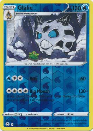 Glalie - Reverse Foil (Pokemon Sword & Shield: Silver Tempest)