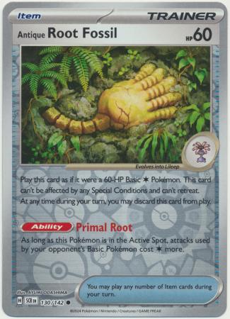 Antique Root Fossil - Reverse Foil (Pokemon Scarlet & Violet: Stellar Crown)