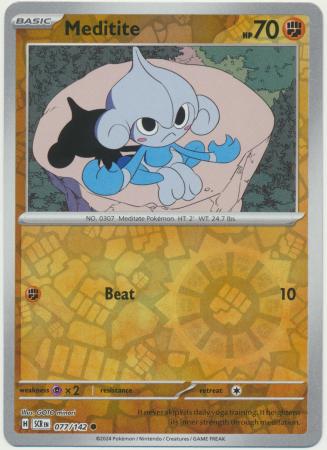 Meditite - Reverse Foil (Pokemon Scarlet & Violet: Stellar Crown)