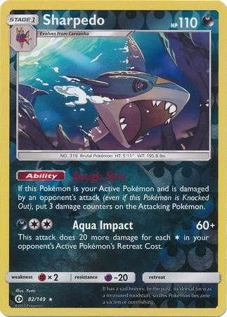 Sharpedo (Pokemon Sun & Moon Base Set)