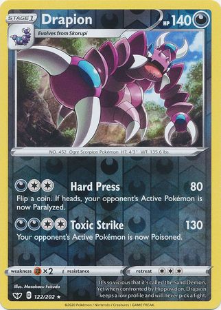 Drapion - Reverse Foil (Pokemon Sword & Shield Base Set)