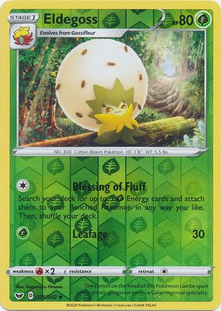 Eldegoss - Reverse Foil (Pokemon Sword & Shield Base Set)