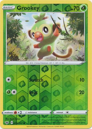 Grookey - Reverse Foil (Pokemon Sword & Shield Base Set)