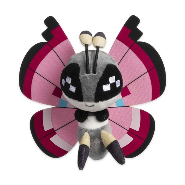 Pokémon - Vivillon (Meadow Pattern) (Sitting Cuties) - Pokémon Center Plush/Bamse 17cm