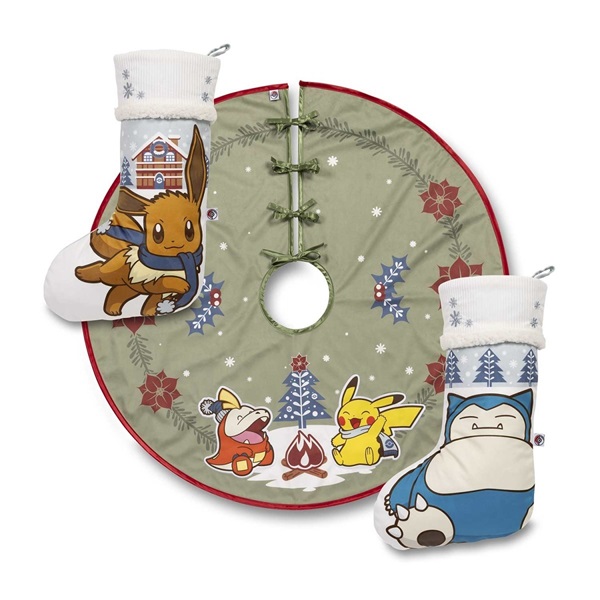 Pokémon - Holiday - Pokémon Center Stockings & Tree Skirt Bundle