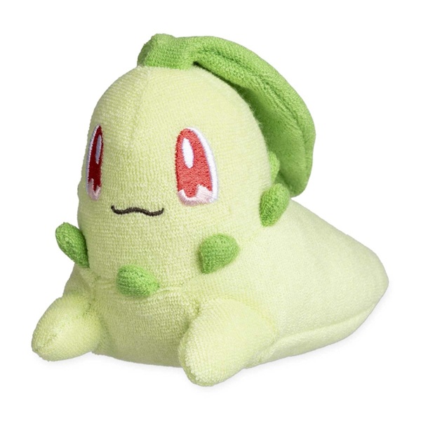 Pokémon - Chikorita (Comfy Cuddlers) - Pokémon Center Plush/Bamse 13cm