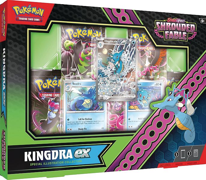 Pokemon Scarlet & Violet: Shrouded Fable - Kingdra ex Special Illustration Collection (5 Boosters)