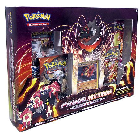 Pokemon Box: Primal Groudon Collection - 4 Boosters, Figur og Promo!