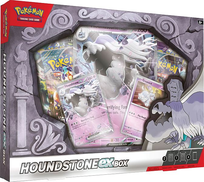 Pokemon  ex Box: Houndstone ex (2024) (4 Boosters)