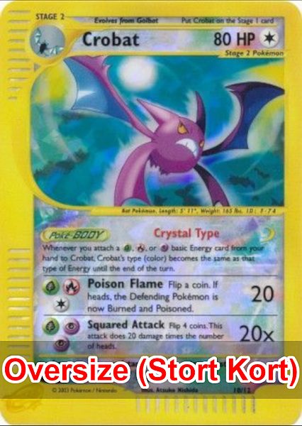 Crobat (Crystal Type) - 10/12 (Skyridge) - Pokemon Oversized Promo