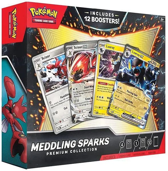 Pokemon  ex Box: Meddling Sparks Premium Collection (2024) (12 Boosters)