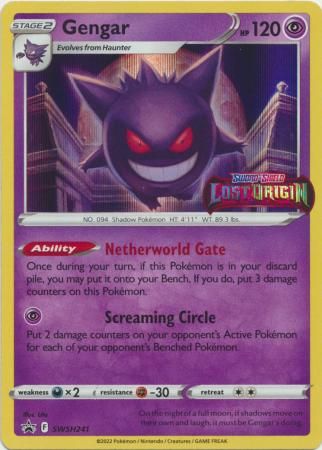 Gengar - Prerelease Promo (Pokemon Sword & Shield: Lost Origin Black Star Promos)