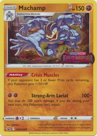 Machamp - Prerelease Promo (Pokemon Sword & Shield: Lost Origin Black Star Promos)