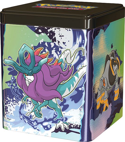 Pokemon Tin Kasse - 2025 Stacking Tin Wave 1: Paradox Pokemon - Stackable Collector's Tin Box