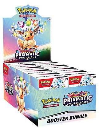 Pokemon Booster Pakke - SV08.5 - Scarlet & Violet: Prismatic Evolutions Booster Pack Bundle Display (10 Boxes, i alt 60 Boosters)