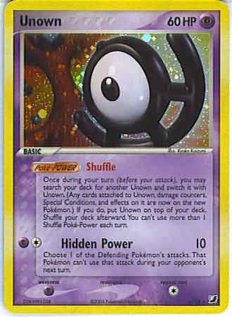 Unown U (EX Unseen Forces Nintendo)